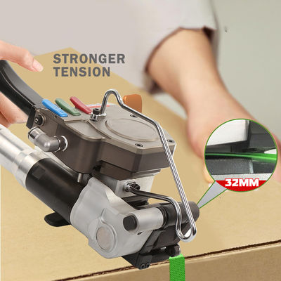 Beli 32mm PET Belt Pneumatic Plastic Strapping Tool Hot Melt Welding Handheld Strapping Machine Mesin Pemasangan Pemasangan online manufacture