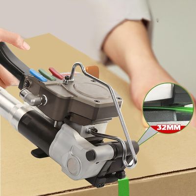Beli CE 6000N Pneumatic Plastic Strapping Tool Box Strapping Machine 32mm PET Portable Pallet Strapping online manufacture