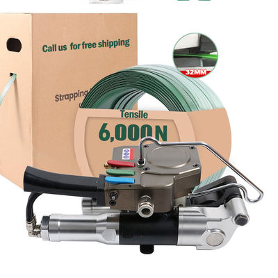 Beli Mesin Membungkus Silinder Berkualitas Tinggi Mesin Penyegelan Tali Pet Air Pneumatik online manufacture