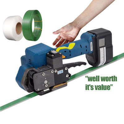 Beli Alat Baterai Strapping Listrik 12-19mm Lebar PP PET Handheld Strapping Machine Hot Melting Electric Strapper online manufacture
