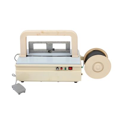 Mini Power Table Strapping Machine Semi Otomatis Plastik Tray Table Top Banding Machine