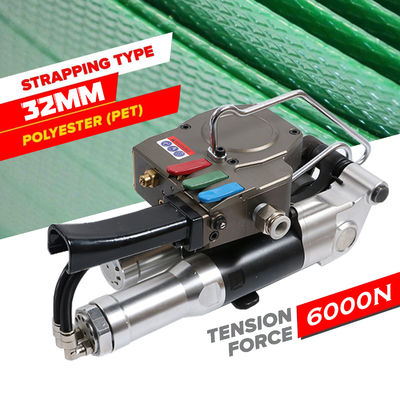 Air Pneumatic Plastic Strapping Tool 32MM Packing Tools Heavy Duty Cargo Banding Tensioner Tool