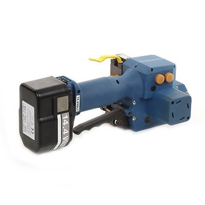 3000N Tension Power Li-ion alat rechargeable Strapping dengan cadangan baterai dan gesekan las