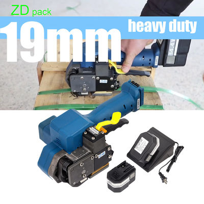 Mudah Dioperasikan Semua dalam Satu Baterai Strapping Packing Machine untuk 13-19mm PP PET Band